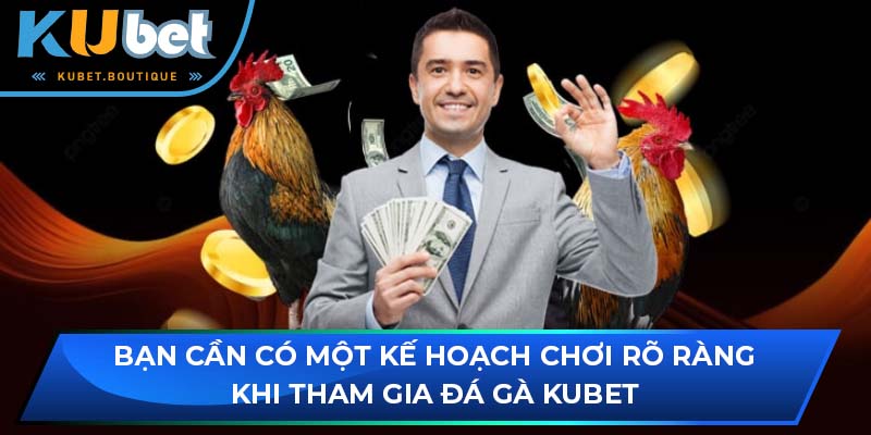 Bạn cần có một kế hoạch chơi rõ ràng khi tham gia đá gà Kubet